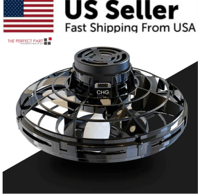 Flying Fidget Spinner Drone Ball UFO Stress Focus Hand Toy LED Kids & Adults