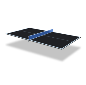 6x3ft Black Mid-Size Ping Pong Conversion Top Foldable & Portable Table Tennis Table Top For Indoor Games