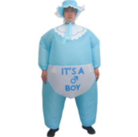 Inflatable Baby Costume For Adults Funny Gender Reveal Party Costume-Only Supports Self-pickup.