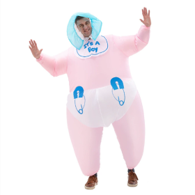 Men's Inflatable Costume Boys Giant Blow Up Party Halloween Christmas Child Baby Cosplay, Adult Size-Only Supports Self-pickup.