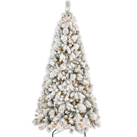 4ft PVC Hard Needle Mixed Flocked Tree