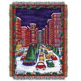 Holiday City Licensed Holiday 48"x 60" Woven Tapestry Throw