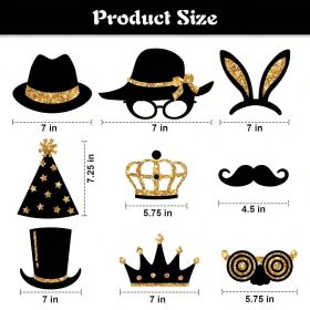 24 Pieces Party Photo Booth Props
