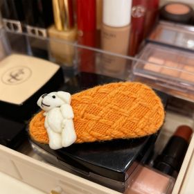 Knit Animal Hair Clip-2551