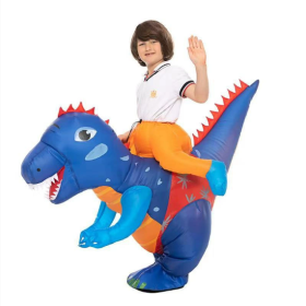 Inflatable Costume For Kids, Blow Up Dinosaur Costume For Boys And Girls, Halloween Party Riding T Rex Outfits-Only Supports Self-pickup.