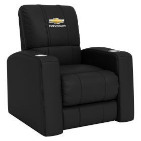 Relax Home Theater Recliner with Chevrolet Primary Logo (Material: Top Grain Leather *Custom Order 8 Week Lead time No Returns*)