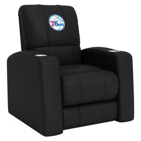 Relax Home Theater Recliner with Philadelphia 76ers Primary (Material: Commercial Grade Synthetic Leather)